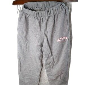 California West Coast Girls Sweatpants Joggers Grey Baggy Soft Size 11-12Y